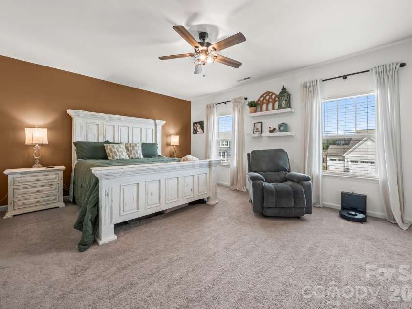 2023 Turnsberry Drive, Monroe, NC 28112.  MLS# CAR4363476, YatesRealty ID 21807. Primary Bedroom