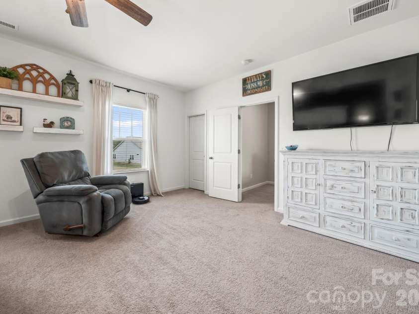 2023 Turnsberry Drive, Monroe, NC 28112.  MLS# CAR4363476, YatesRealty ID 21807. Primary Bedroom
