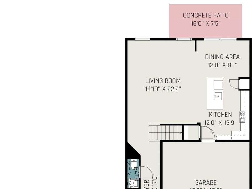 138 Lanyard Drive, Mooresville, NC 28117.  MLS# CAR4260575, YatesRealty ID 21810. Floor Plan