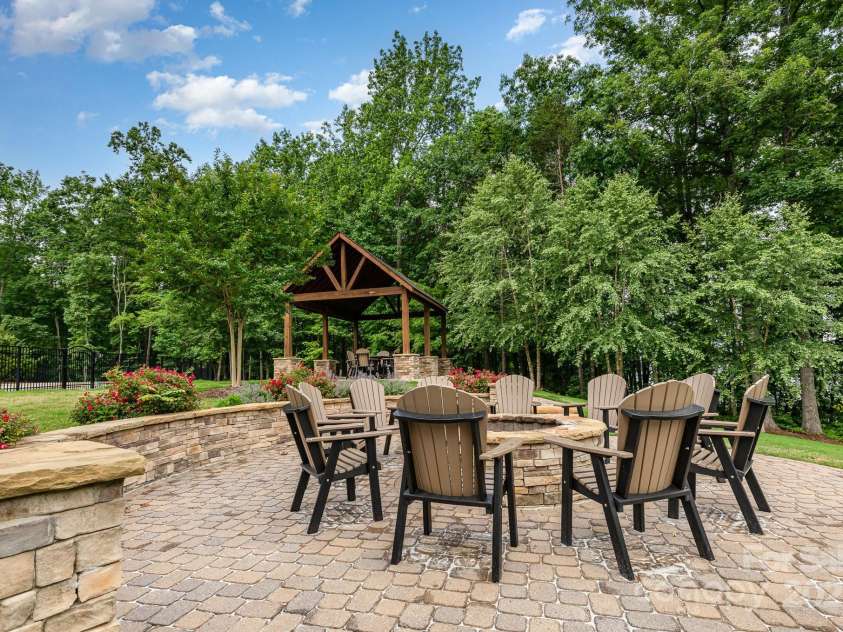 138 Lanyard Drive, Mooresville, NC 28117.  MLS# CAR4260575, YatesRealty ID 21810. Neighborhood firepit and Gazebo perfect for gatherings
