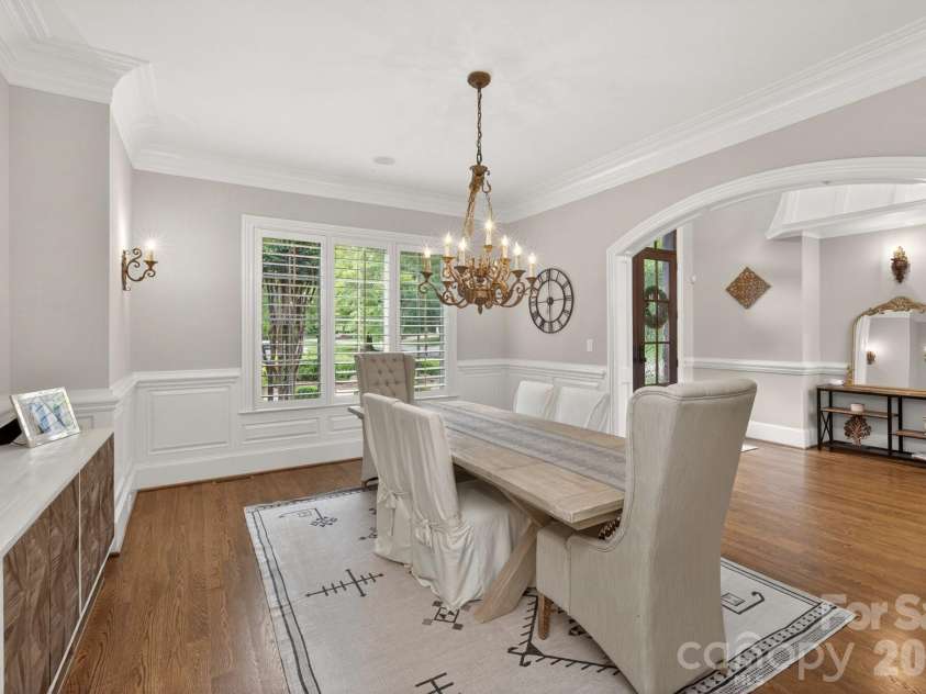 8304 Marcliffe Court, Waxhaw, NC 28173.  MLS# CAR4378365, YatesRealty ID 21811. Elegant dining room w/wainscoting