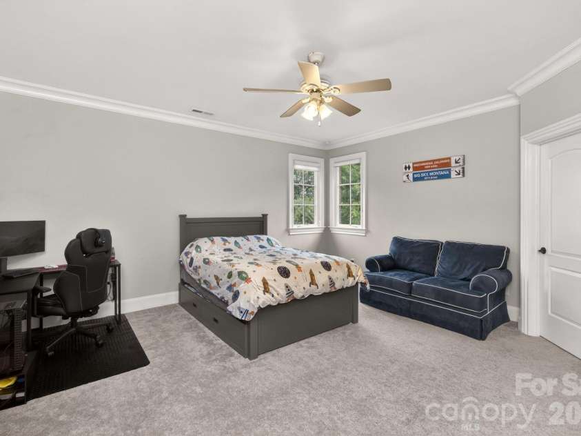 8304 Marcliffe Court, Waxhaw, NC 28173.  MLS# CAR4378365, YatesRealty ID 21811. Secondary bedroom w/walk-in-closet