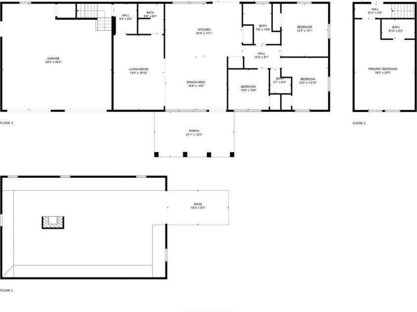 1115 Sides Road, Salisbury, NC 28146.  MLS# CAR4271296, YatesRealty ID 21812. Floor Plan including basement garage