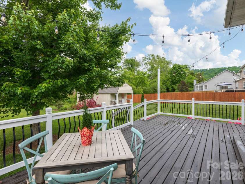 288 Walnut Crest Road, Fletcher, NC 28732.  MLS# CAR4377890, YatesRealty ID 21813. Rear Deck and ADU View