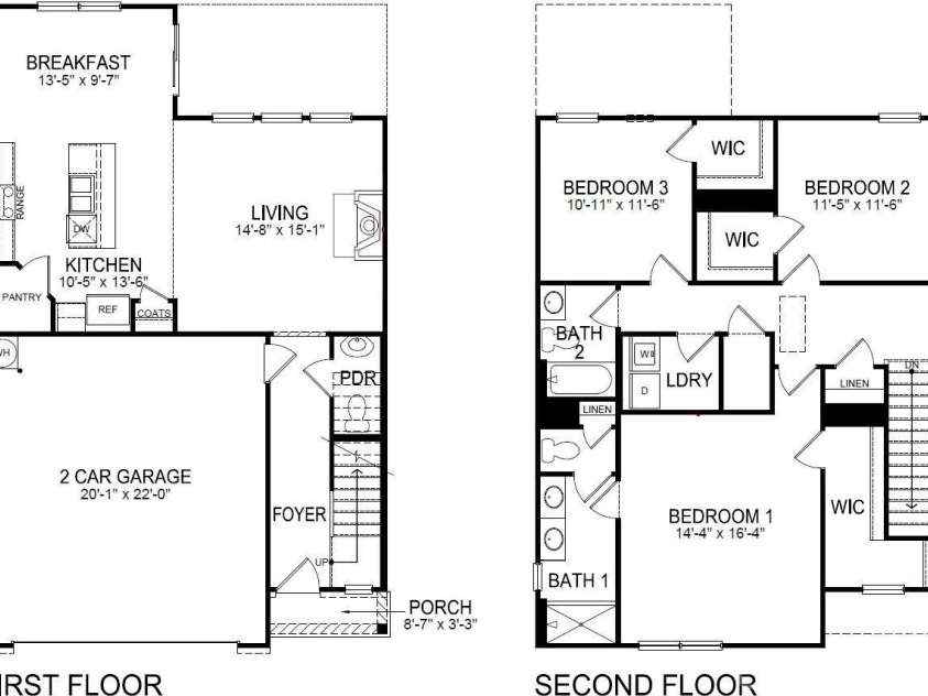 1357 37th Avenue Lane, Hickory, NC 28601.  MLS# CAR4268522, YatesRealty ID 21815. Floorplan