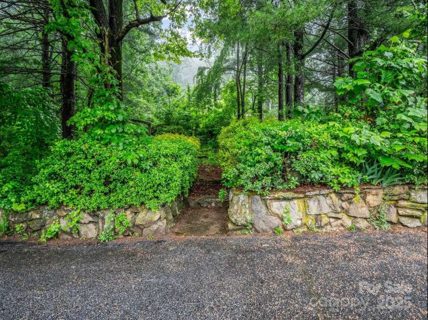 989 Mine Gap Road, Zirconia, NC 28790.  MLS# CAR4264634, YatesRealty ID 21834. Side yard