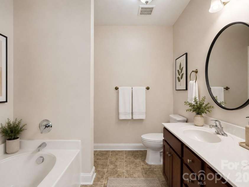 19762 Feriba Place, Cornelius, NC 28031.  MLS# CAR4378752, YatesRealty ID 21850. Primary Bathroom - virtually staged.