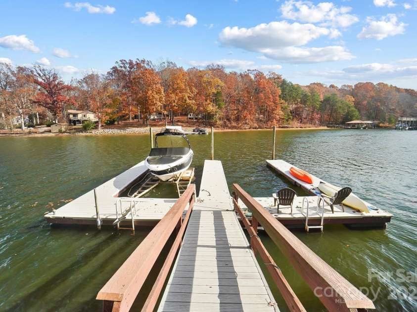 226 Hermance Lane, Mooresville, NC 28117.  MLS# CAR4234805, YatesRealty ID 21851. Double Boat Slip with Boat Lift
