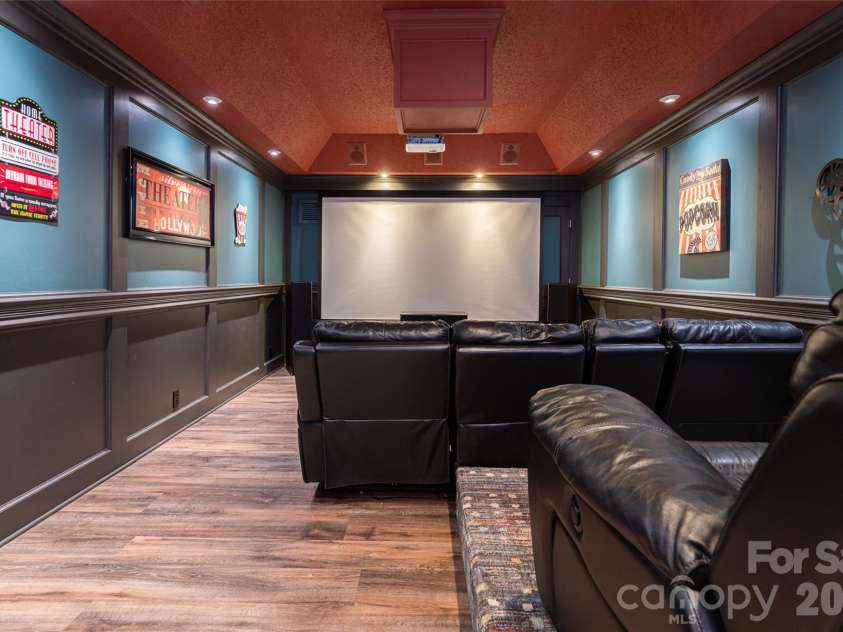 39 Windover Drive, Asheville, NC 28803.  MLS# CAR4352682, YatesRealty ID 21851. Lower theatre 