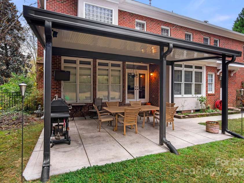 3419 Wylie Meadow Lane, Charlotte, NC 28269.  MLS# CAR4223040, YatesRealty ID 2186. 20’ x 16’ covered awning