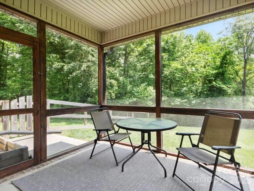 10340 Williams Road, Mint Hill, NC 28227.  MLS# CAR4247829, YatesRealty ID 21865. Screened in Patio