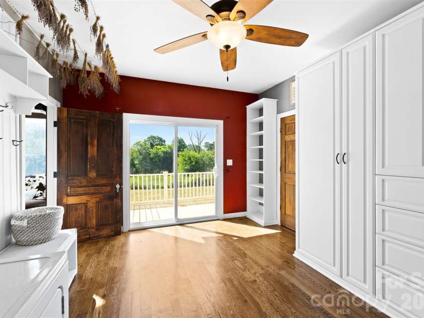 1205 French Belk Road, Mt Ulla, NC 28125.  MLS# CAR4377325, YatesRealty ID 21866. Private deck off laundry and primary wing