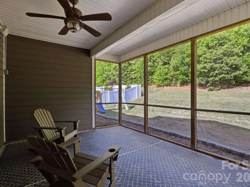 1134 Baldwin Drive, Lancaster, SC 29720.  MLS# CAR4375902, YatesRealty ID 21867. Screened in back porch