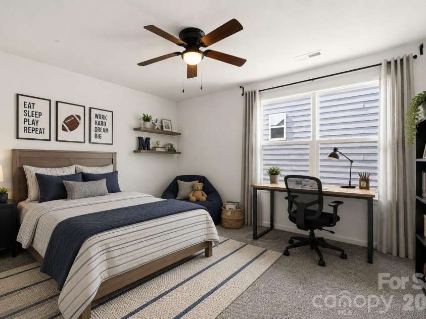 1134 Baldwin Drive, Lancaster, SC 29720.  MLS# CAR4420995, YatesRealty ID 21867. Virtually Staged upstairs bedroom