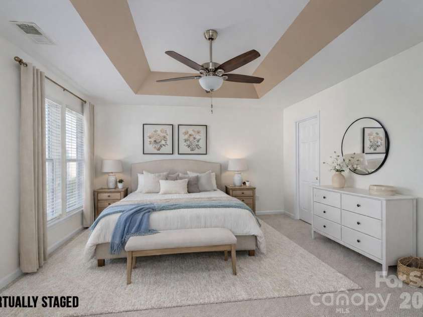 115 Autumn Falls Drive, Lake Wylie, SC 29710.  MLS# CAR4318027, YatesRealty ID 2187. Owners Suite Staged