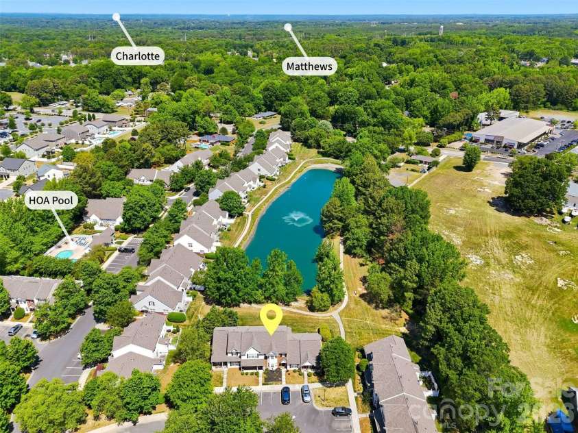 104 Gelderland Drive, Matthews, NC 28104.  MLS# CAR4378988, YatesRealty ID 21873. 