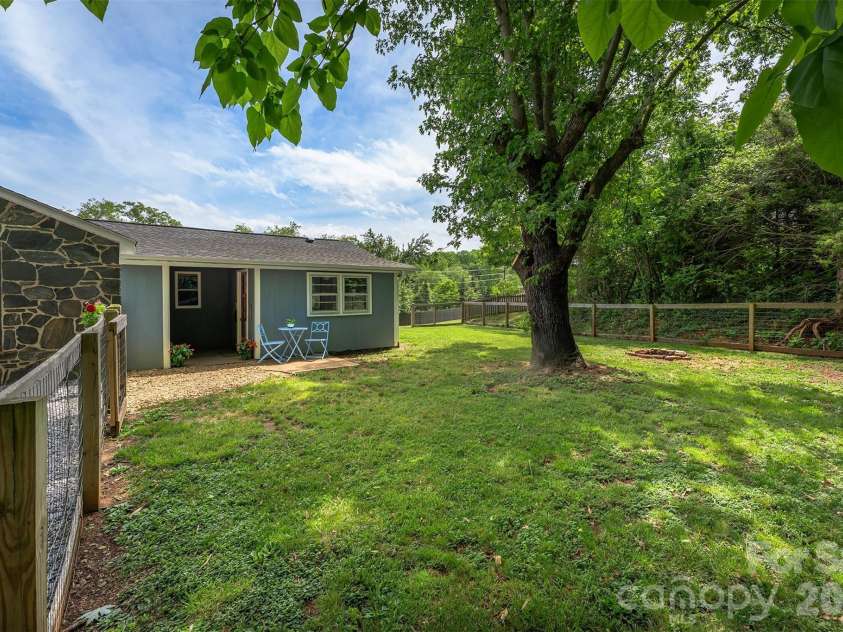 477 Emma Road, Asheville, NC 28806.  MLS# CAR4378114, YatesRealty ID 21881. Backyard