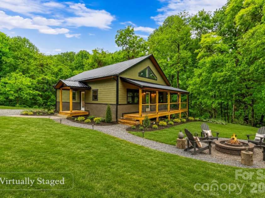 1737 Newfound Road, Leicester, NC 28748.  MLS# CAR4378816, YatesRealty ID 21912. Virtually staged