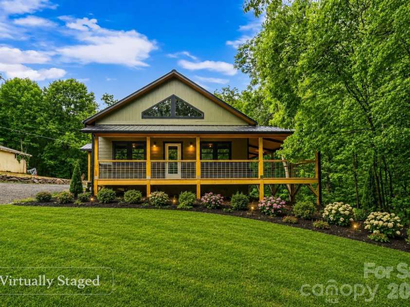 1737 Newfound Road, Leicester, NC 28748.  MLS# CAR4378816, YatesRealty ID 21912. Virtually staged