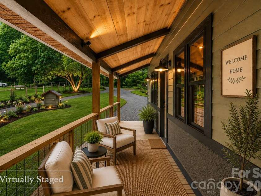 1737 Newfound Road, Leicester, NC 28748.  MLS# CAR4378816, YatesRealty ID 21912. Virtually staged