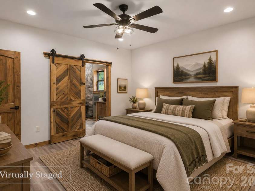 1737 Newfound Road, Leicester, NC 28748.  MLS# CAR4378816, YatesRealty ID 21912. Virtually staged