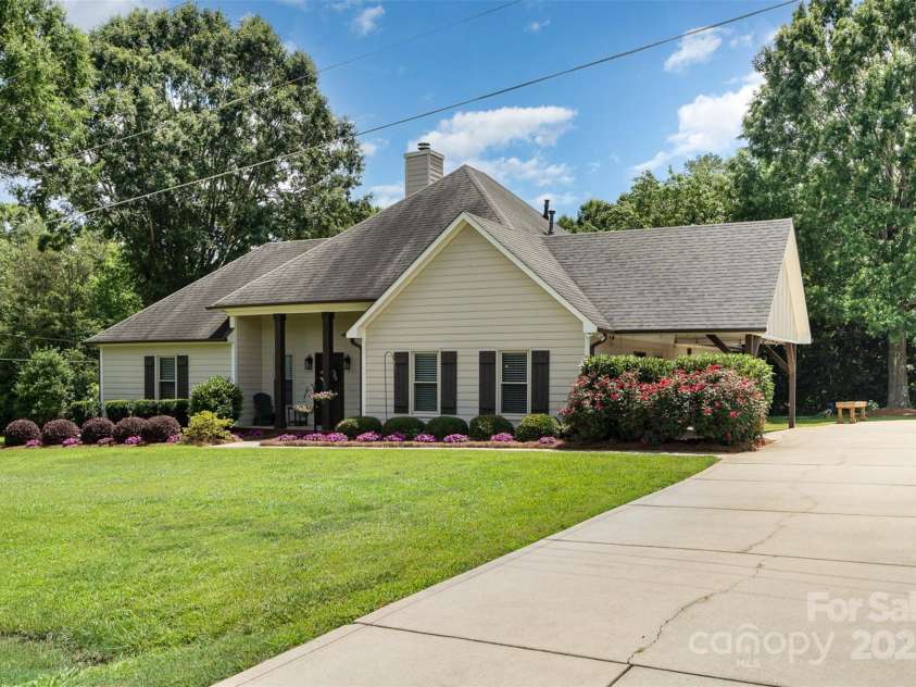 5701 Cedar Hill Drive, Monroe, NC 28110.  MLS# CAR4271384, YatesRealty ID 21913. Front from drive entrance