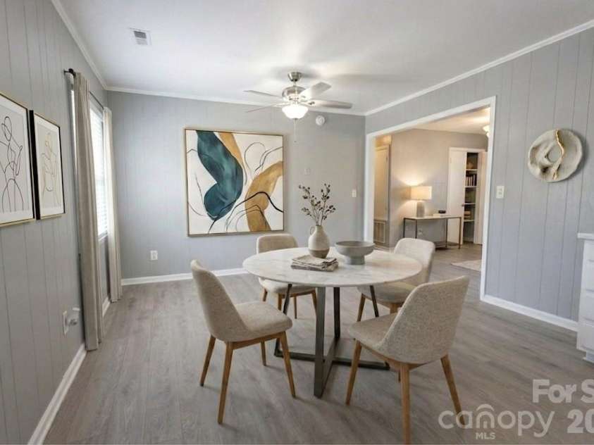 2220 Gaines Avenue, Gastonia, NC 28054.  MLS# CAR4336919, YatesRealty ID 21925. Kitchen area virtually staged