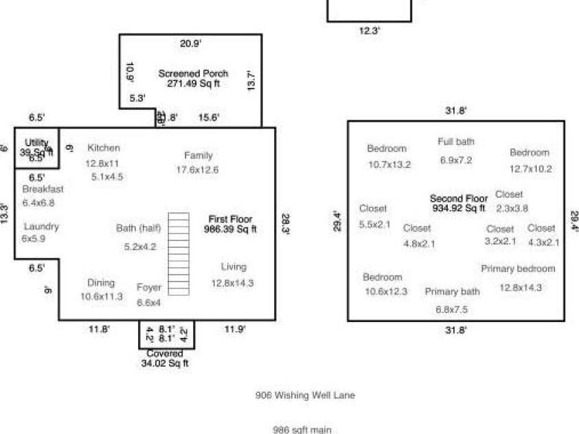 906 Wishing Well Lane, Charlotte, NC 28270.  MLS# CAR4269640, YatesRealty ID 21928. 