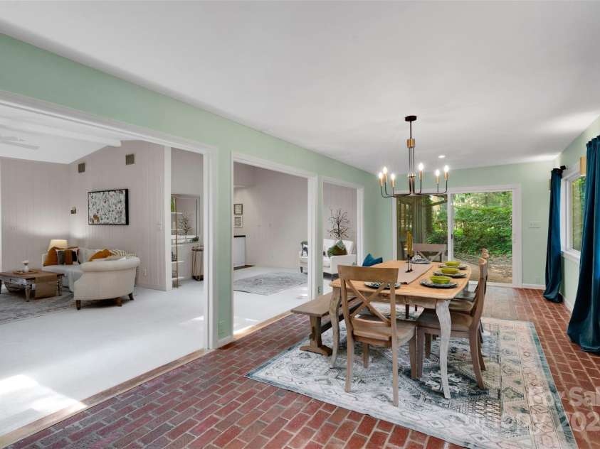 331 Glen Oaks Road, Charlotte, NC 28270.  MLS# CAR4260350, YatesRealty ID 21929. Large open doorways lead to a HUGE dining area