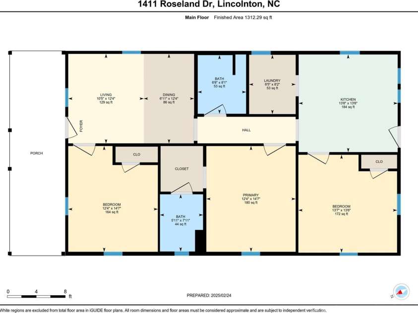 1411 ROSELAND Drive, Lincolnton, NC 28092.  MLS# CAR4228257, YatesRealty ID 2193. 