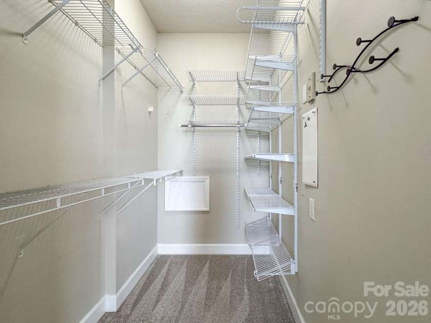 1315 East Boulevard, Charlotte, NC 28203.  MLS# CAR4387857, YatesRealty ID 2195. Closet includes modular shelving