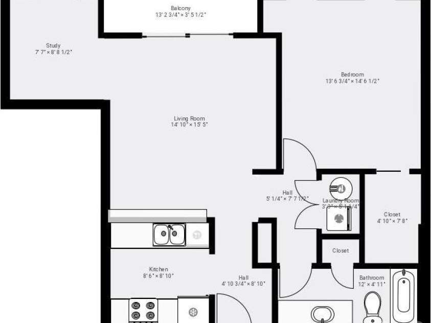 1315 East Boulevard, Charlotte, NC 28203.  MLS# CAR4387857, YatesRealty ID 2195. Floor Plan