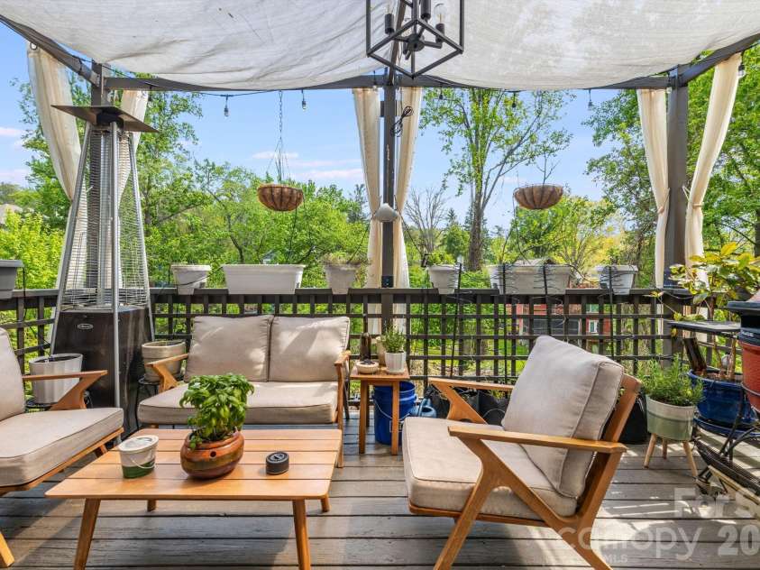 107 Courtland Avenue, Asheville, NC 28801.  MLS# CAR4376607, YatesRealty ID 21952. Middle unit balcony