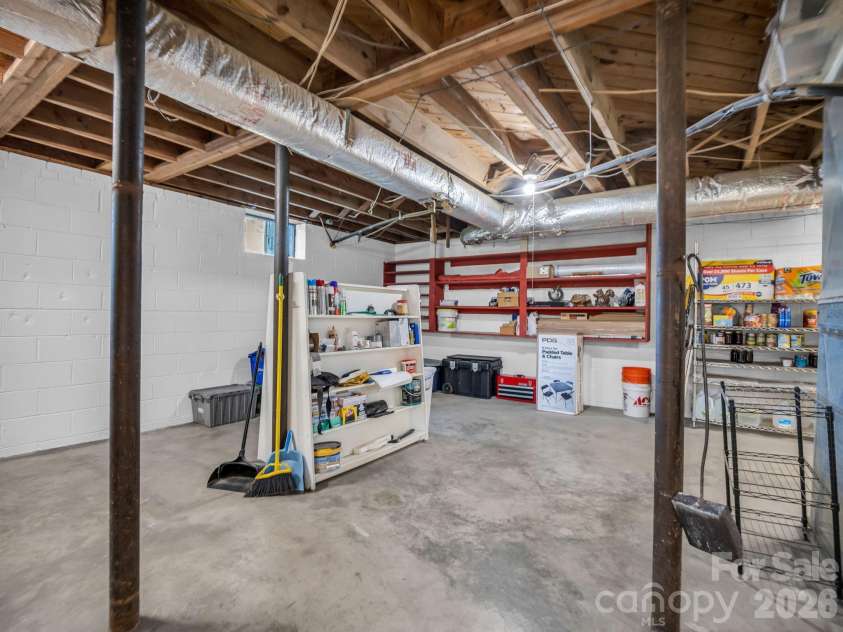 2521 Cat Square Road, Vale, NC 28168.  MLS# CAR4367429, YatesRealty ID 21955. Basement