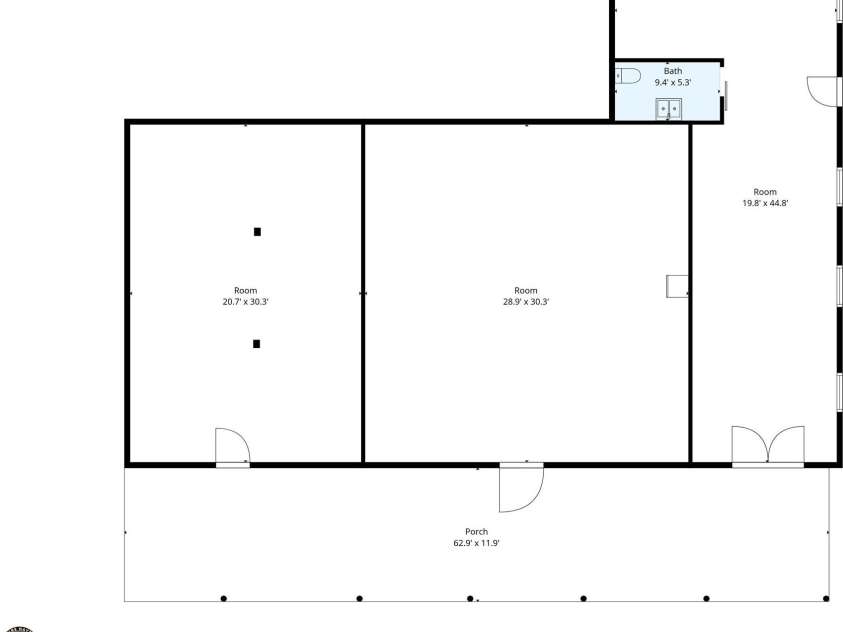 2521 Cat Square Road, Vale, NC 28168.  MLS# CAR4367429, YatesRealty ID 21955. Building floor plan with measurements