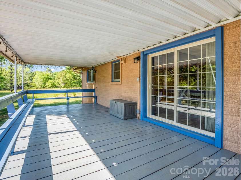 2521 Cat Square Road, Vale, NC 28168.  MLS# CAR4367429, YatesRealty ID 21955. Covered deck