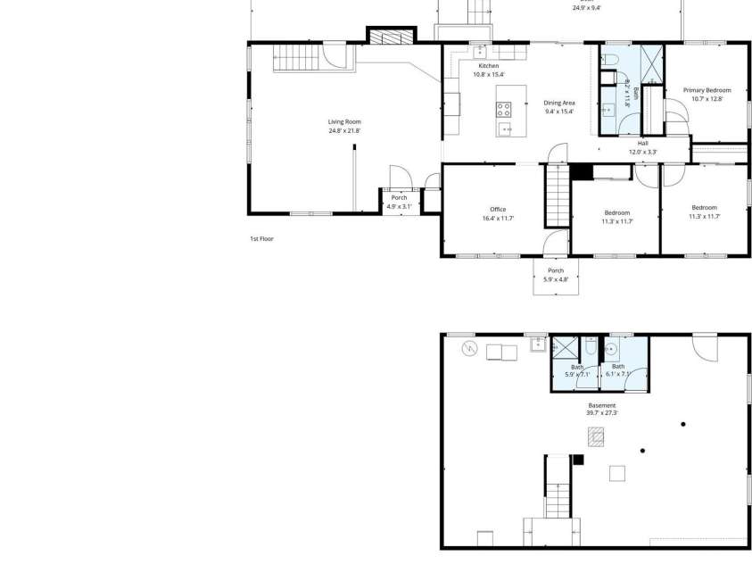 2521 Cat Square Road, Vale, NC 28168.  MLS# CAR4367429, YatesRealty ID 21955. House floor plan with room measurements