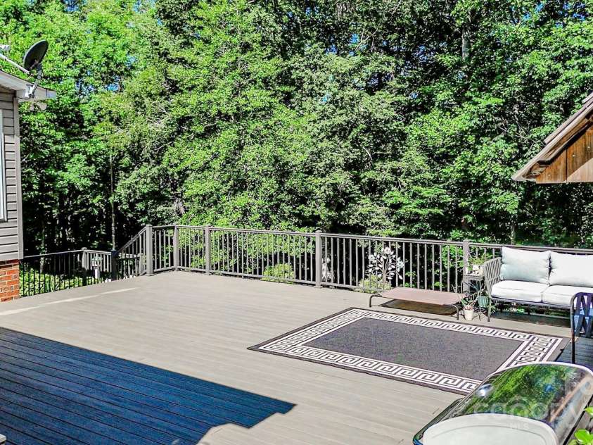 133 Sassafras Hill Drive, Rutherfordton, NC 28139.  MLS# CAR4274225, YatesRealty ID 21966. Back Deck
