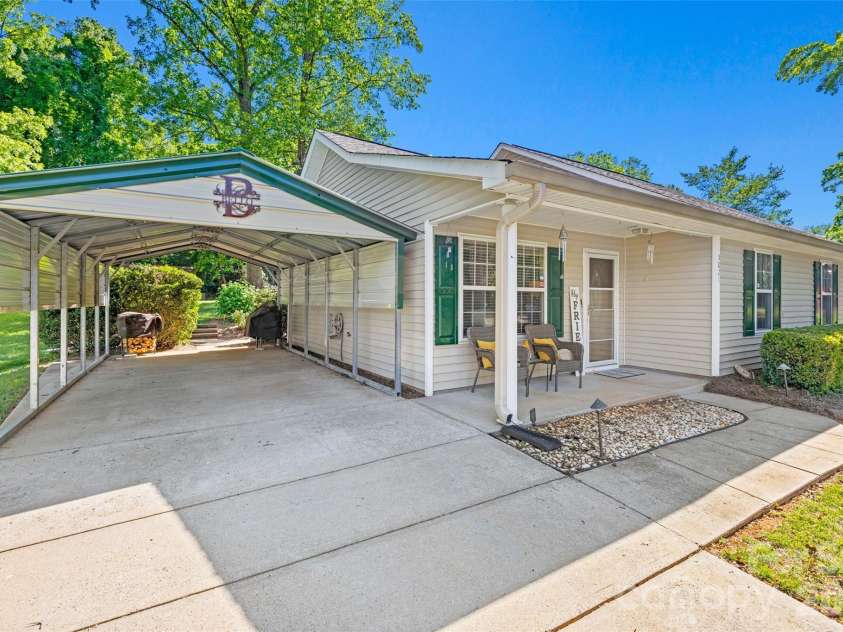 5821 Rowan Way, Charlotte, NC 28214.  MLS# CAR4380233, YatesRealty ID 21987. Covered Carport 