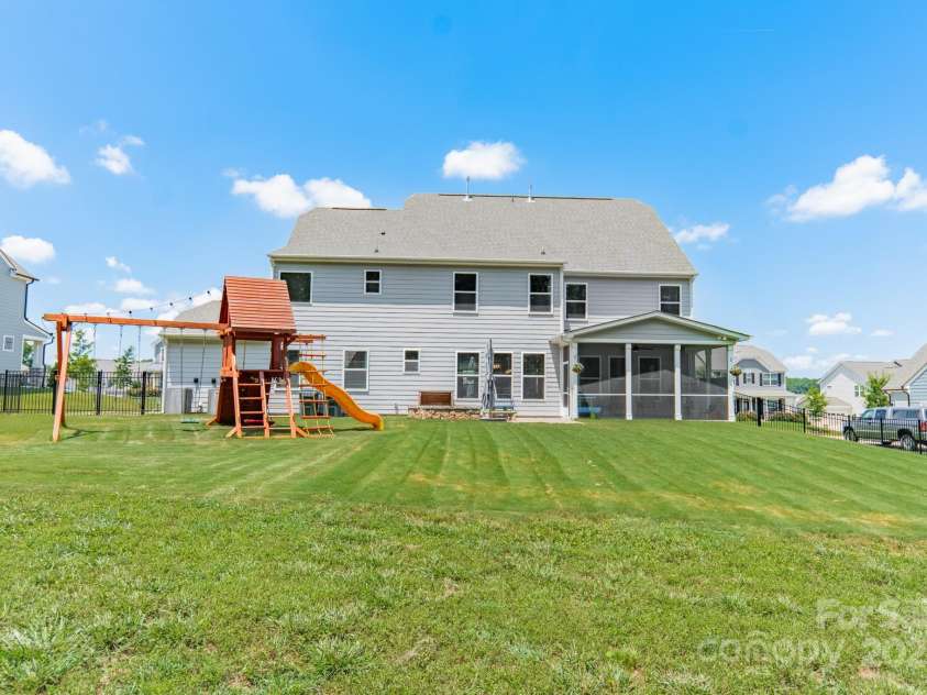 849 Yucatan Drive, Waxhaw, NC 28173.  MLS# CAR4281453, YatesRealty ID 2199. Backyard
