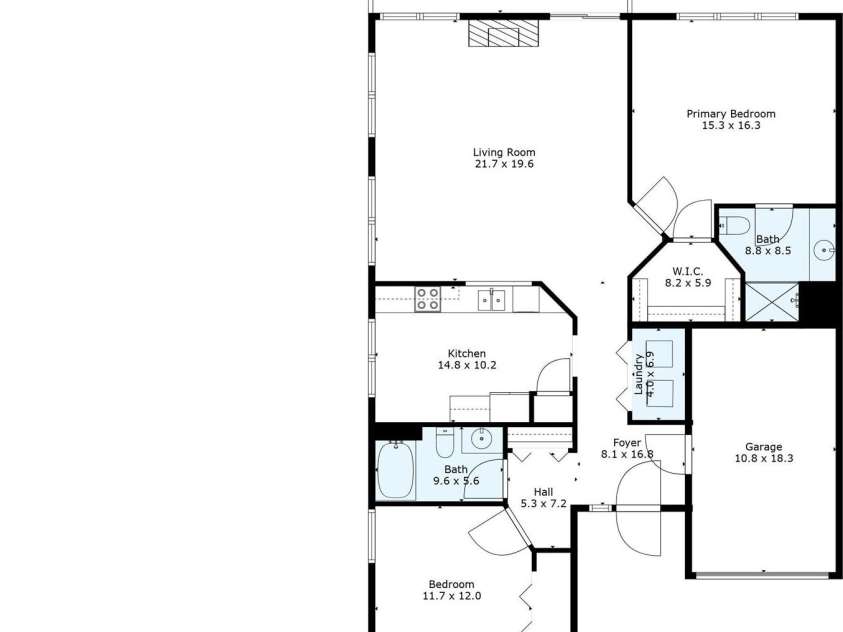114 Fairway View Drive, Etowah, NC 28729.  MLS# CAR4270045, YatesRealty ID 21996. Floor Plan