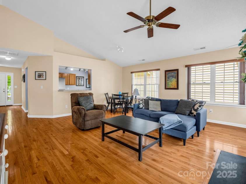 114 Fairway View Drive, Etowah, NC 28729.  MLS# CAR4270045, YatesRealty ID 21996. Hardwood Flooring Throughout Main Area