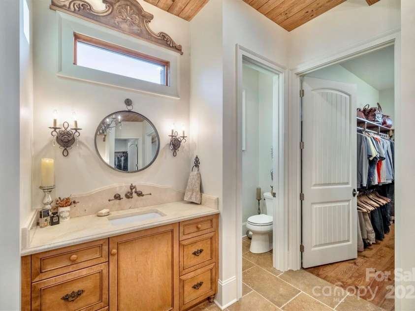 5608 Table View Lane, Lenoir, NC 28645.  MLS# CAR4232931, YatesRealty ID 2200. Double vanities with marble counter tops and gorgeous wall-mounted faucets