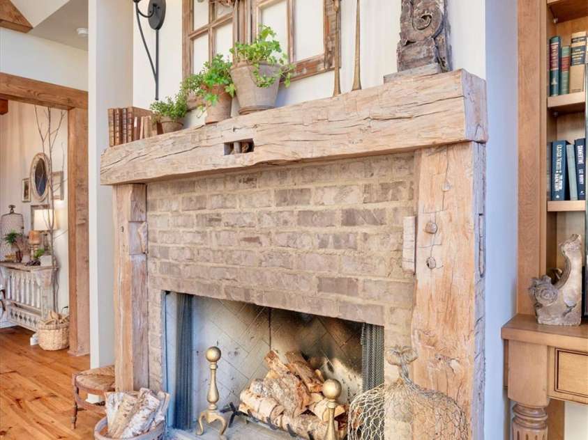 5608 Table View Lane, Lenoir, NC 28645.  MLS# CAR4232931, YatesRealty ID 2200. The mantels in the great room and keeping room are hand-crafted, antique, reclaimed wood and look as though they've been here for centuries.  The fireplace in the great room was originally set up for propane gas logs and 