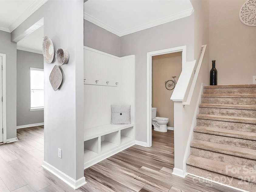 2840 Hopeton Court, Monroe, NC 28110.  MLS# CAR4264962, YatesRealty ID 22002. Drop zone on main level