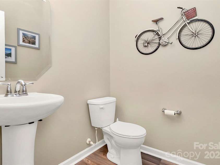 2840 Hopeton Court, Monroe, NC 28110.  MLS# CAR4264962, YatesRealty ID 22002. Main level half bath