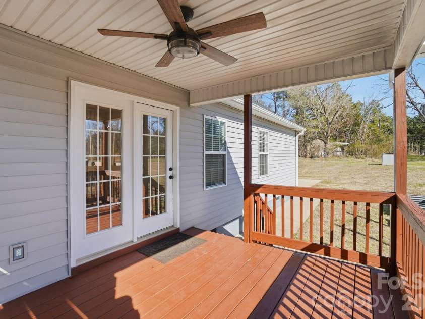 1621 California Road, York, SC 29745.  MLS# CAR4266060, YatesRealty ID 22017. Back Porch