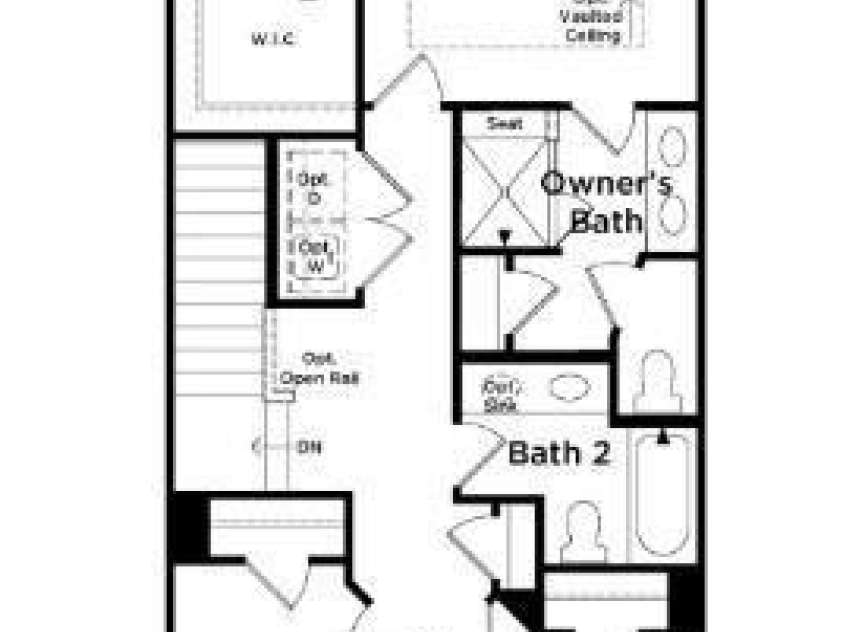 2233 Gladwyne Place, Charlotte, NC 28269.  MLS# CAR4330760, YatesRealty ID 2202. Second Floor Plan