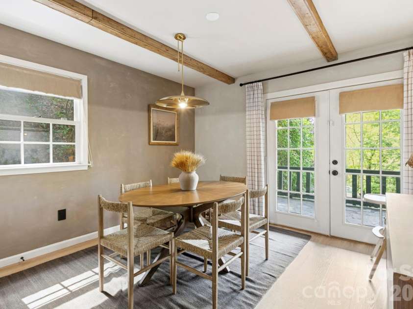 821 Summit Drive, Maggie Valley, NC 28751.  MLS# CAR4371108, YatesRealty ID 22022. Dining room