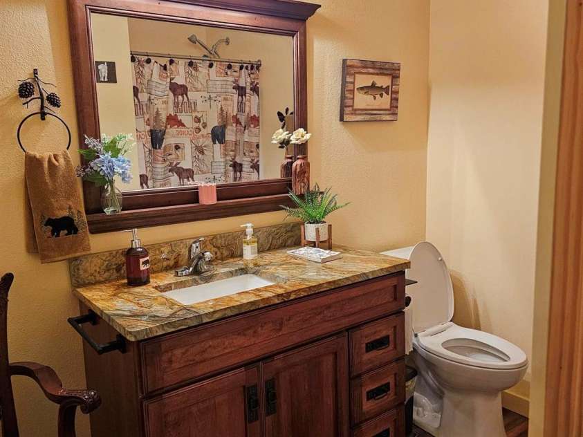 183 Mayfly Court, Spruce Pine, NC 28777.  MLS# CAR4377754, YatesRealty ID 22025. Guest Bathroom